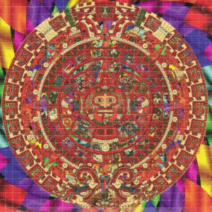 Maya Calendar Blotter Art ( 150 LSD 300ug Psychedelic Print)– 100%