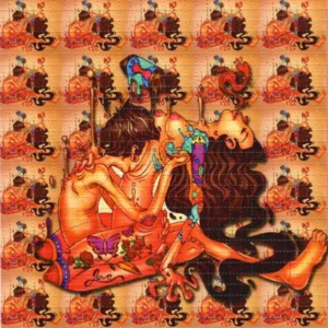 LSD Psychedelic Blotter Art Sheet